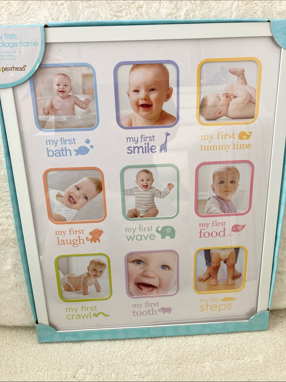 SALE! 50% NWT Pearhead My First Moments Baby Collage White Frame 21” x 17”